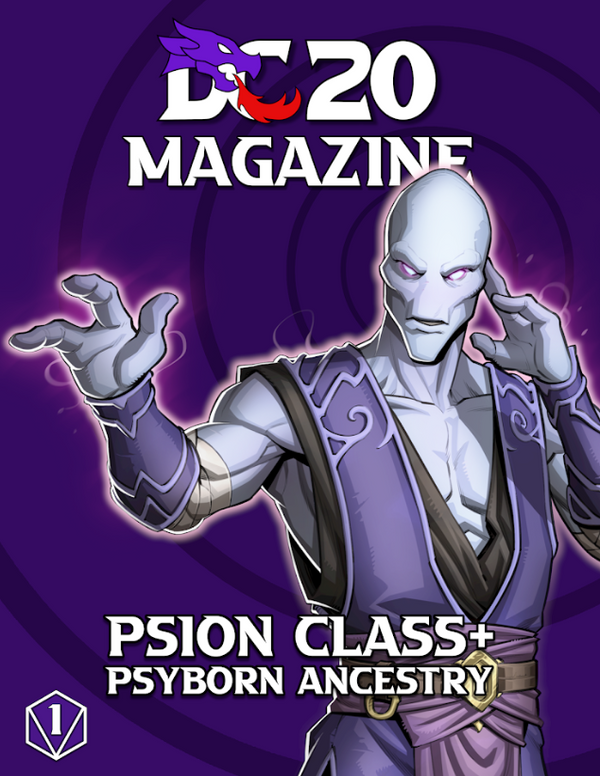 DC20 Magazine #1: Psion + Psyborn