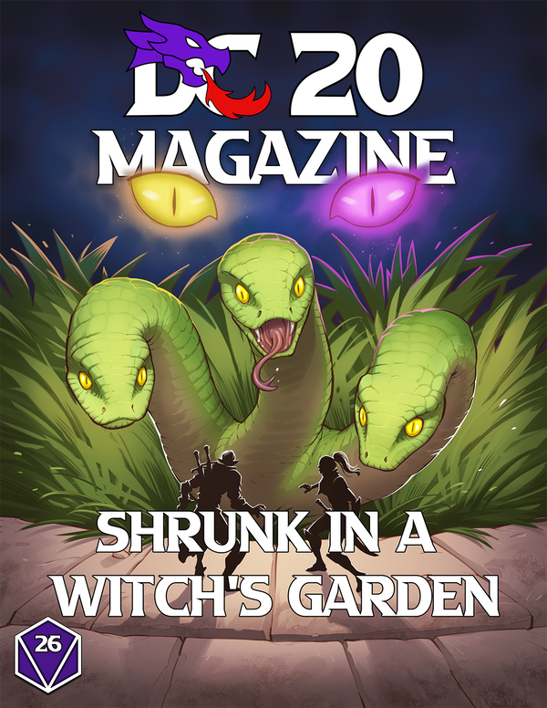 DC20 Magazine #26: Shrunk in a Witch's Garden
